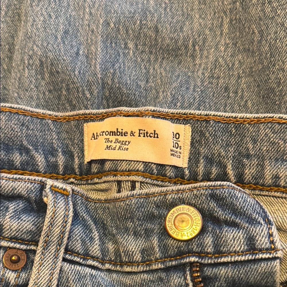 Abercrombie & Fitch Blue Relaxed Jeans Classic Denim